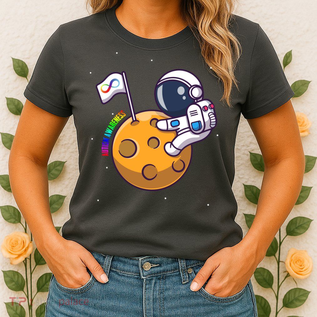 Autism Awareness Neurodiversity Astronaut Womens T-Shirt
