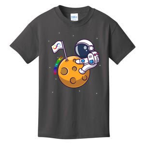 Autism Awareness Neurodiversity Astronaut Kids T-Shirt