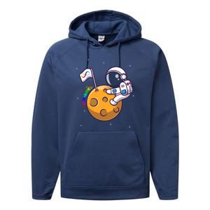 Autism Awareness Neurodiversity Astronaut Performance Fleece Hoodie