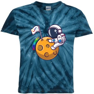 Autism Awareness Neurodiversity Astronaut Kids Tie-Dye T-Shirt