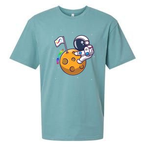 Autism Awareness Neurodiversity Astronaut Sueded Cloud Jersey T-Shirt