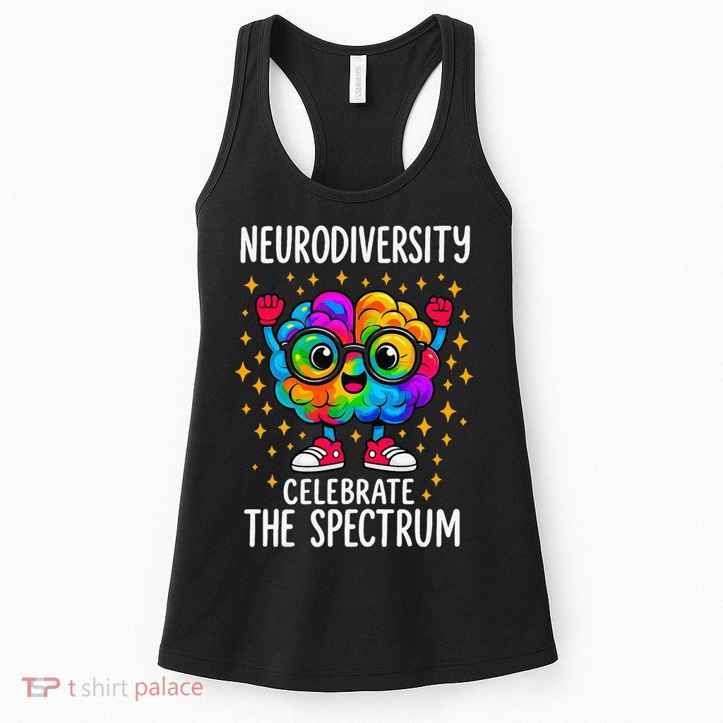 Autism Awareness Neurodiversity Celebrate The Spectrum Womens Tank Top