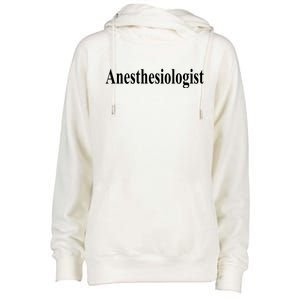 Anesthesiologist Womens Funnel Neck Pullover Hood