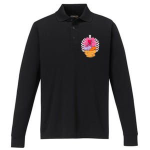 Aanatomicat Cat Chest Skeleton Performance Long Sleeve Polo