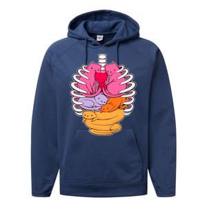 Aanatomicat Cat Chest Skeleton Performance Fleece Hoodie