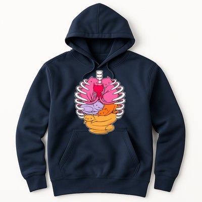 Aanatomicat Cat Chest Skeleton Hoodie