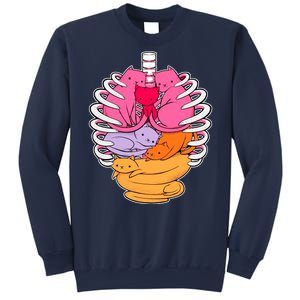 Aanatomicat Cat Chest Skeleton Sweatshirt