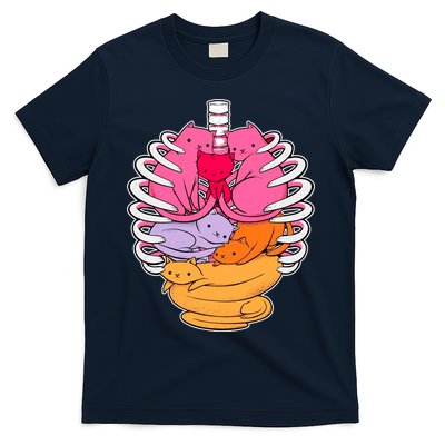 Aanatomicat Cat Chest Skeleton T-Shirt