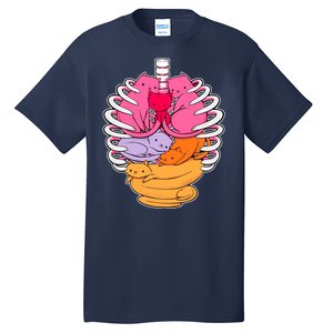 Aanatomicat Cat Chest Skeleton Tall T-Shirt