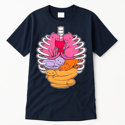 Aanatomicat Cat Chest Skeleton Tall T-Shirt