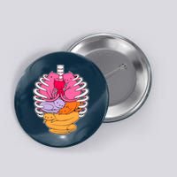 Aanatomicat Cat Chest Skeleton Button