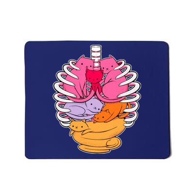 Aanatomicat Cat Chest Skeleton Mousepad