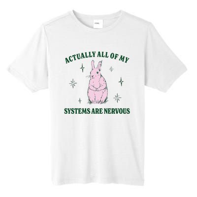 Actually All Of My Systems Are Nervous Funny Mental Health Tall Fusion ChromaSoft Performance T-Shirt