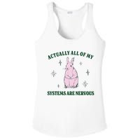 Actually All Of My Systems Are Nervous Funny Mental Health Ladies PosiCharge Competitor Racerback Tank