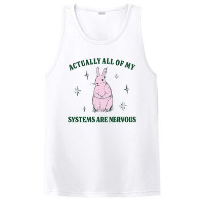 Actually All Of My Systems Are Nervous Funny Mental Health PosiCharge Competitor Tank