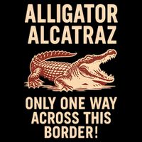 Alligator Alcatraz One Way Across This Border Impact Tech Backpack