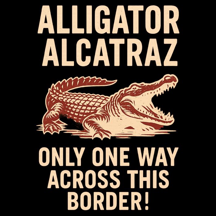 Alligator Alcatraz One Way Across This Border Impact Tech Backpack