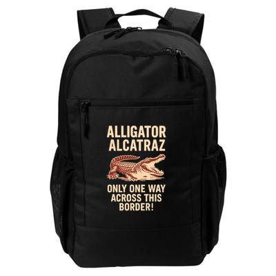 Alligator Alcatraz One Way Across This Border Backpack