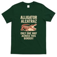 Alligator Alcatraz One Way Across This Border T-Shirt
