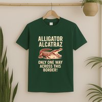 Alligator Alcatraz One Way Across This Border T-Shirt