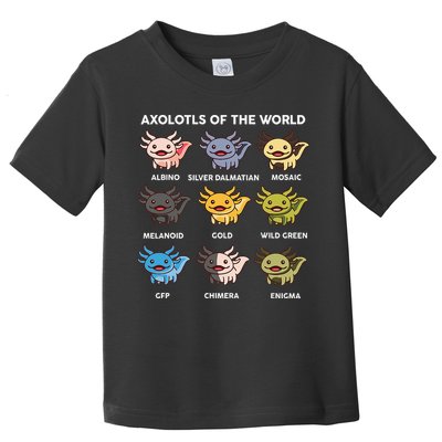 Axolotl Axolotl Of World Kids Toddler T-Shirt