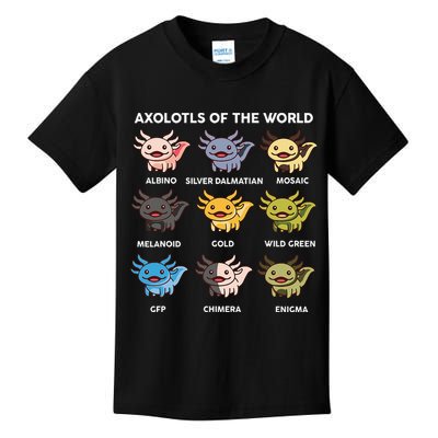 Axolotl Axolotl Of World Kids Kids T-Shirt