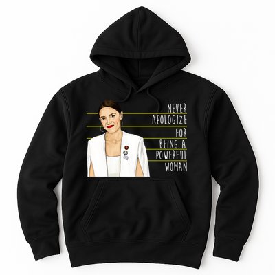 AOC Alexandria Ocasio Cortez Powerful Woman Quote Hoodie