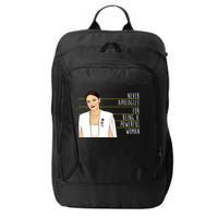AOC Alexandria Ocasio Cortez Powerful Woman Quote City Backpack