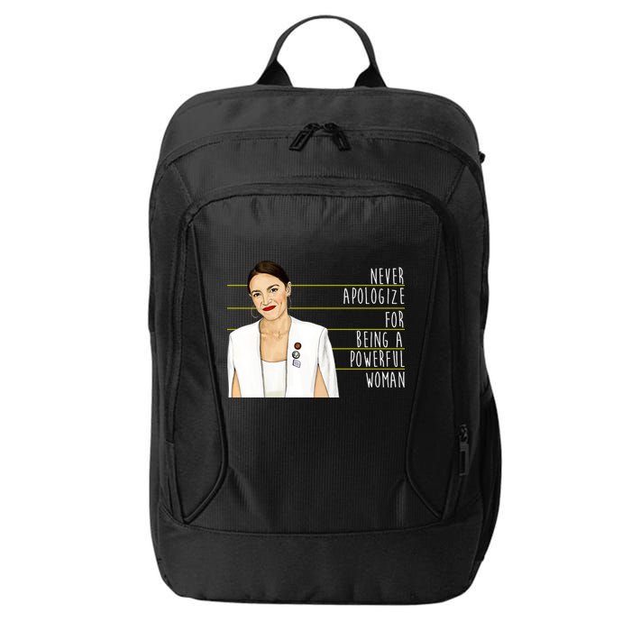 AOC Alexandria Ocasio Cortez Powerful Woman Quote City Backpack