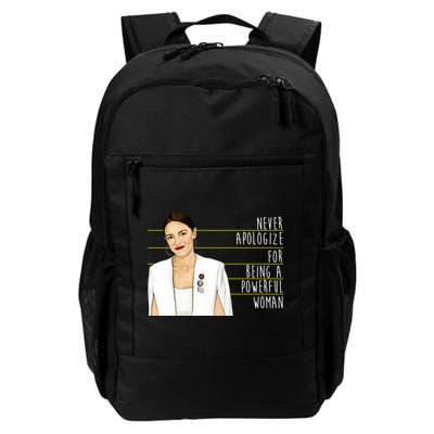 AOC Alexandria Ocasio Cortez Powerful Woman Quote Daily Commute Backpack