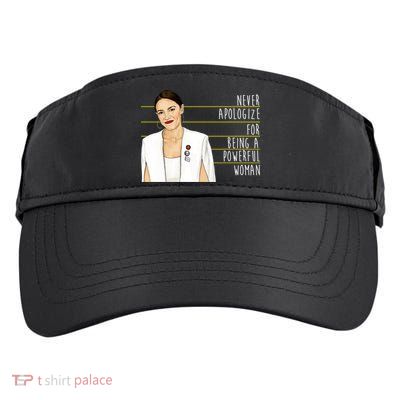 AOC Alexandria Ocasio Cortez Powerful Woman Quote Adult Drive Performance Visor