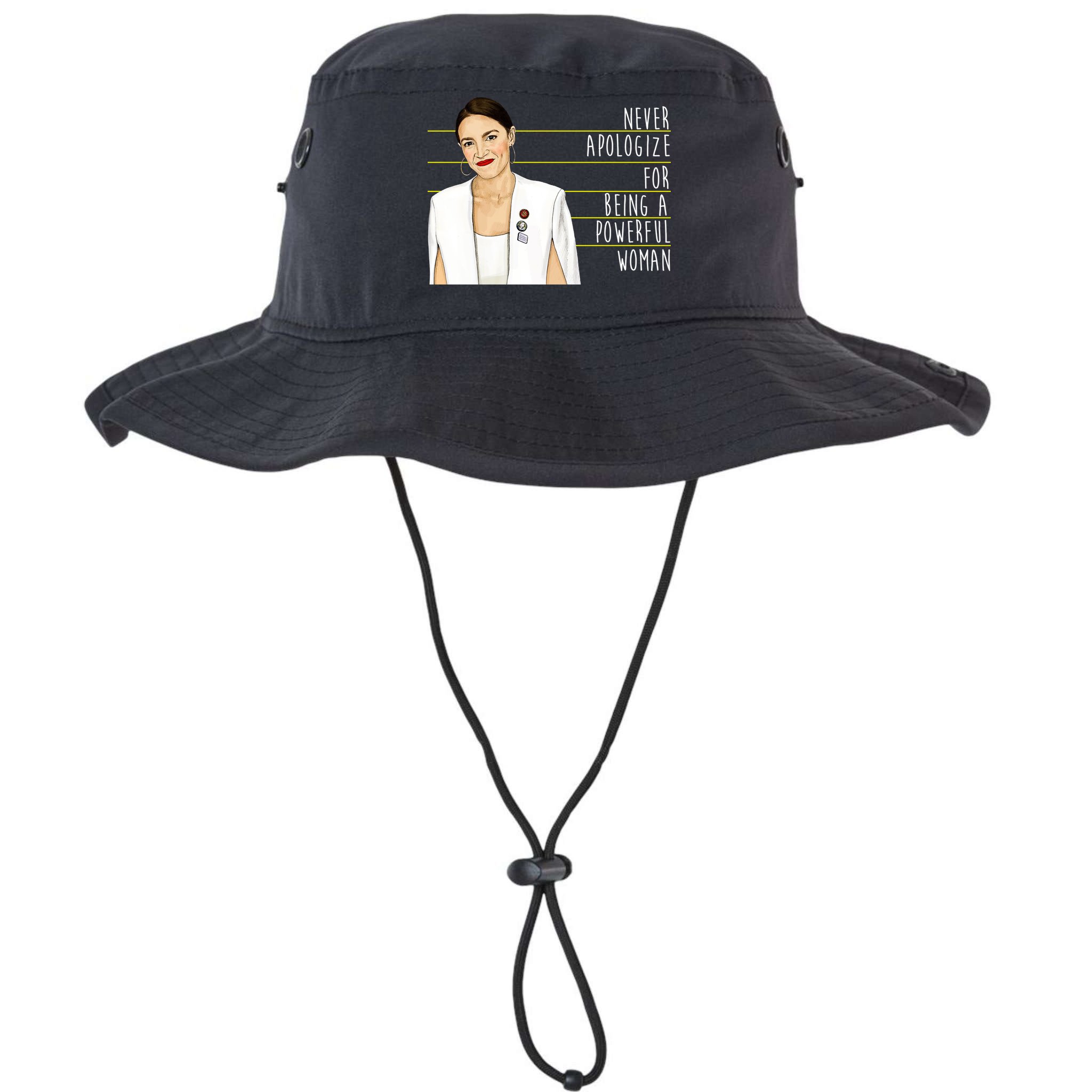 AOC Alexandria Ocasio Cortez Powerful Woman Quote Bucket Hat