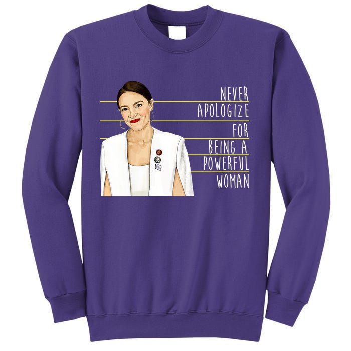 AOC Alexandria Ocasio Cortez Powerful Woman Quote Sweatshirt
