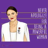 AOC Alexandria Ocasio Cortez Powerful Woman Quote Magnet