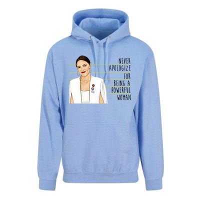 AOC Alexandria Ocasio Cortez Powerful Woman Quote Unisex Surf Hoodie