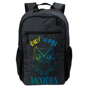 Always Anxious Owl Funny Daily Commute Backpack