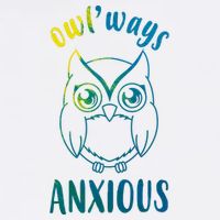 Always Anxious Owl Funny Cooling Performance Crew T-Shirt
