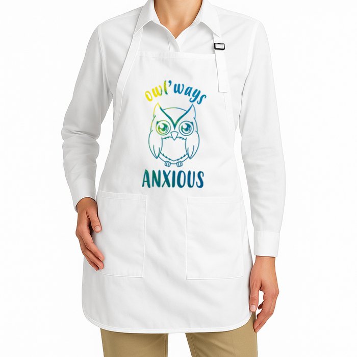 Always Anxious Owl Funny Apron