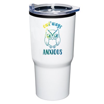 Always Anxious Owl Funny Tumbler