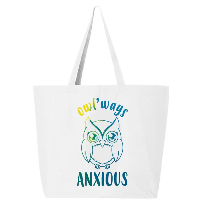 Always Anxious Owl Funny 25L Jumbo Tote