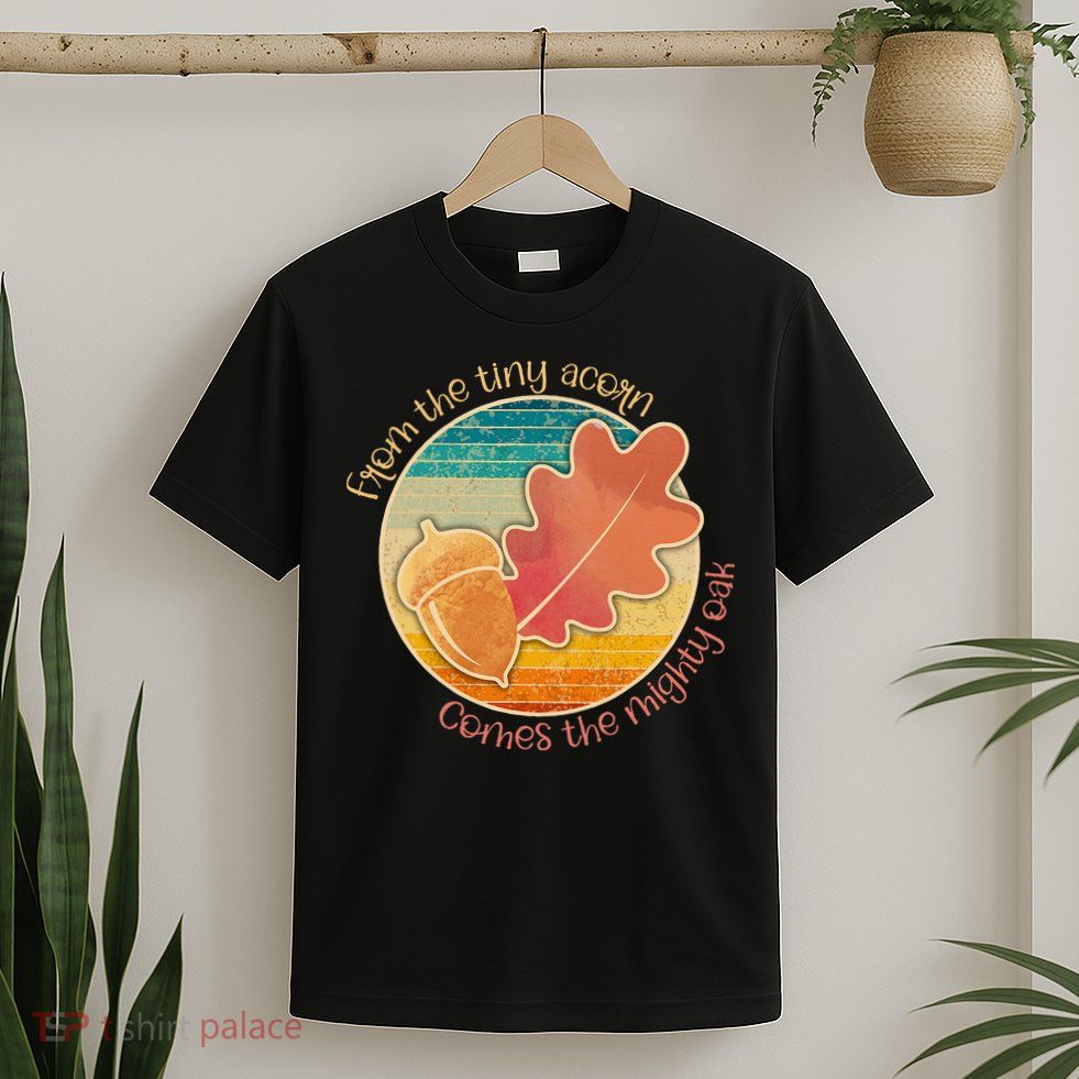 Acorn And Oak Leaf For Nature Lovers T-Shirt