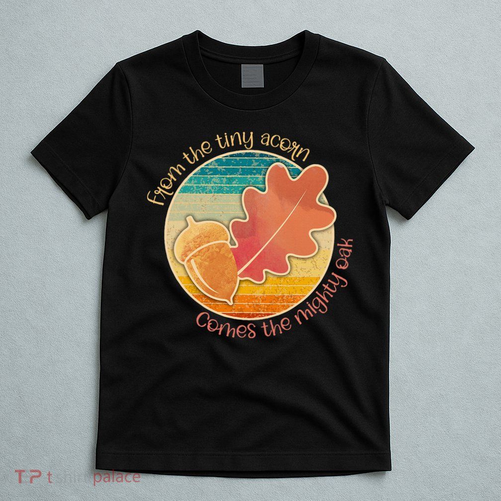 Acorn And Oak Leaf For Nature Lovers T-Shirt