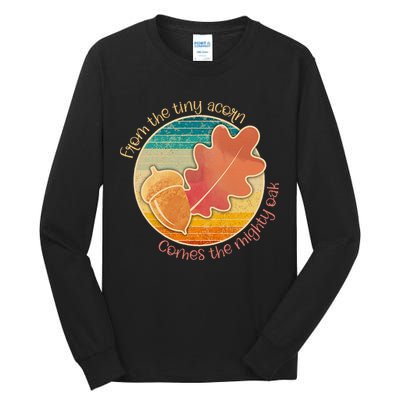 Acorn And Oak Leaf For Nature Lovers Tall Long Sleeve T-Shirt