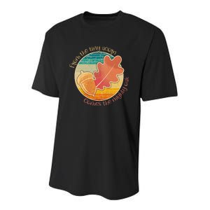 Acorn And Oak Leaf For Nature Lovers Youth Performance Sprint T-Shirt