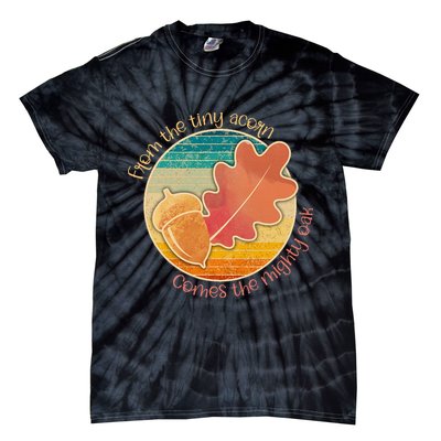 Acorn And Oak Leaf For Nature Lovers Tie-Dye T-Shirt