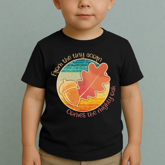 Acorn And Oak Leaf For Nature Lovers Toddler T-Shirt