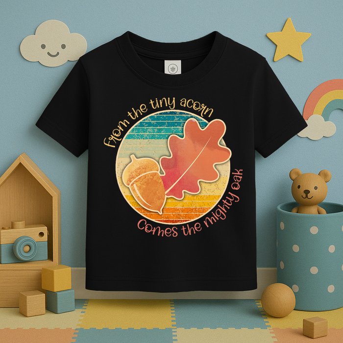 Acorn And Oak Leaf For Nature Lovers Toddler T-Shirt