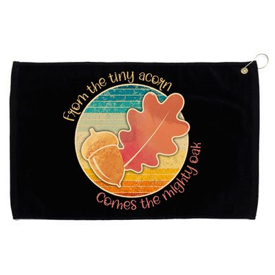 Acorn And Oak Leaf For Nature Lovers Grommeted Golf Towel
