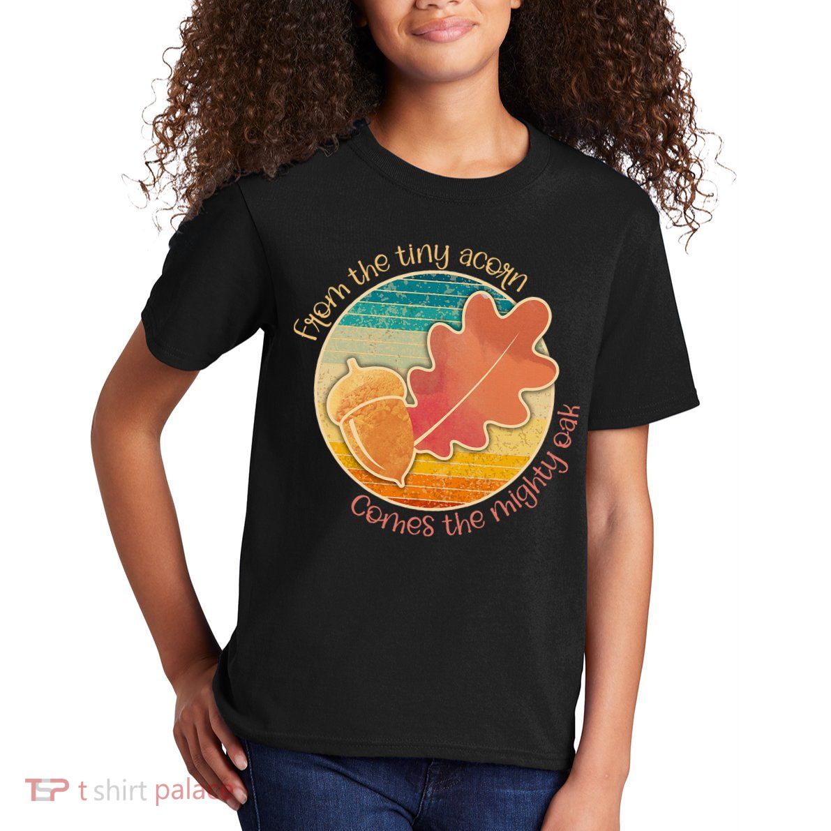 Acorn And Oak Leaf For Nature Lovers Kids T-Shirt