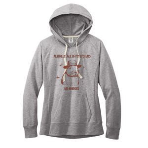 Actually All Of My Systems Are Nervous Women's Fleece Hoodie